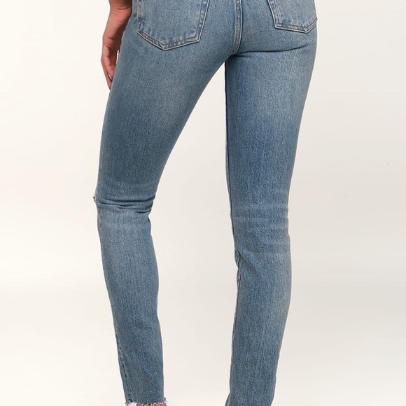 ⚡️Free People We The Free Stella High-Waisted Distressed Skinny Jeans -  size 25 - Picture 3 of 12